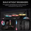 PC Midi Tower korpus CORSAIR 3500X RS-R ARGB — Must, karastatud klaas, toetab ATX/EATX/Micro-ITX, 3x120 mm esiventilaatorid