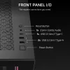 PC Midi Tower korpus CORSAIR 3500X RS-R ARGB — Must, karastatud klaas, toetab ATX/EATX/Micro-ITX, 3x120 mm esiventilaatorid
