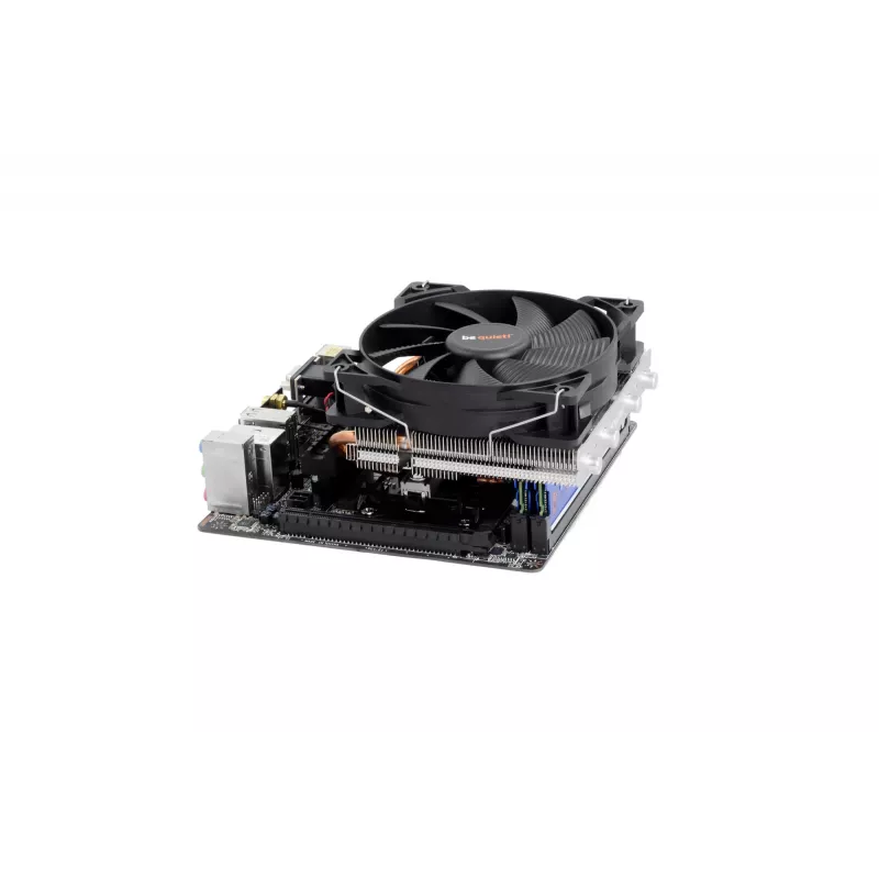 be quiet Shadow Rock LP CPU jahuti, üks 120 mm PWM ventilaator, Intel pesadele: 1200 / 2066 / 1150 / 1151 / 1155 / 2011(-3) Square ILM, AMD pesadele: AM2(+) / AM3(+) / AM4 / FM1 / FM2(+), 130 W TDP, kõrgus 75,4 mm