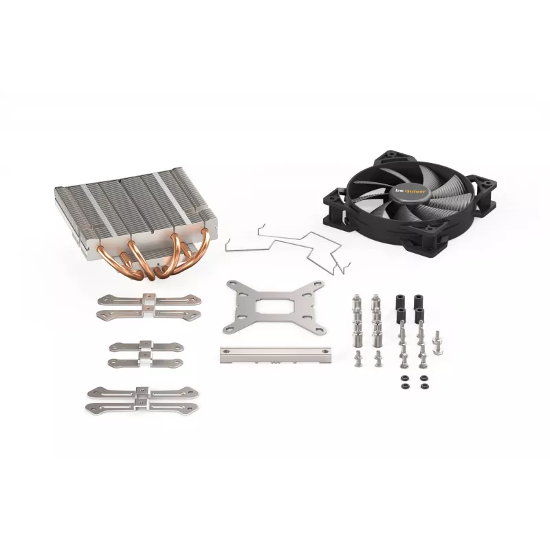 be quiet Shadow Rock LP CPU jahuti, üks 120 mm PWM ventilaator, Intel pesadele: 1200 / 2066 / 1150 / 1151 / 1155 / 2011(-3) Square ILM, AMD pesadele: AM2(+) / AM3(+) / AM4 / FM1 / FM2(+), 130 W TDP, kõrgus 75,4 mm