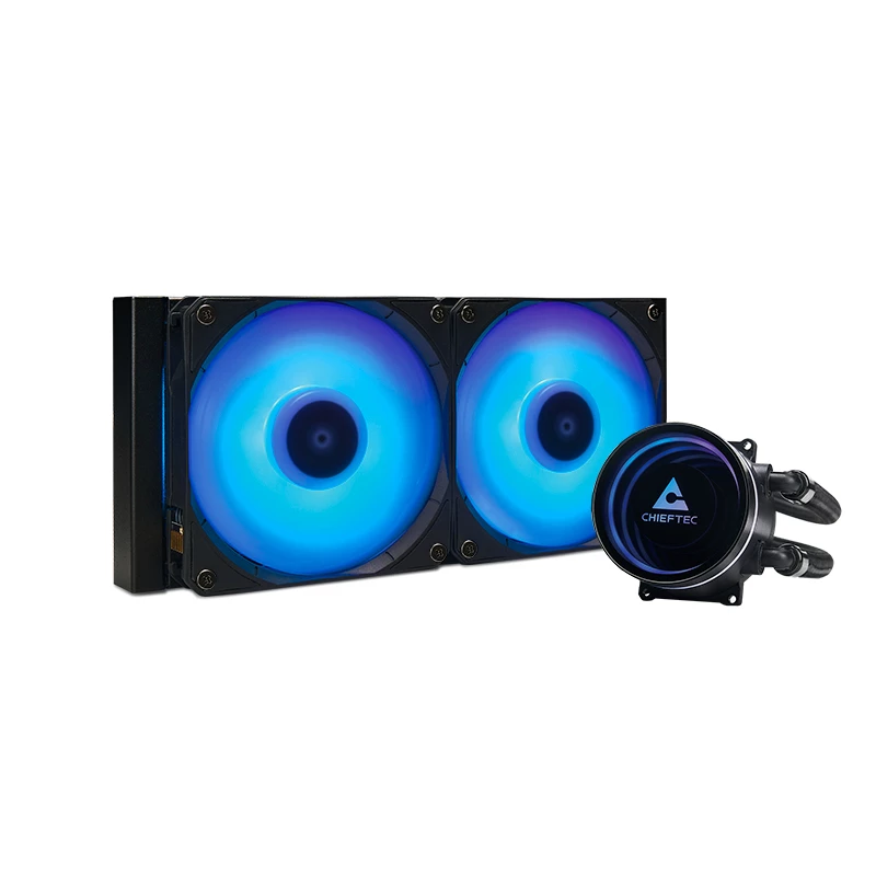 Vedelikprotsessori jahuti CHIEFTEC ICEBERG 240 RGB CLC-240-RGB — 240mm radiaator, AIO, RGB valgustus