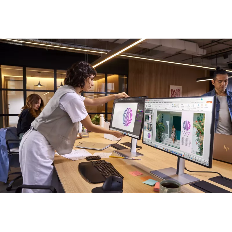 HP Series 7 Pro 27-tolline QHD Thunderbolt 4 monitor - 727pu, 68,6 cm (27 tolli), 2560 x 1440 pikslit, Quad HD, LCD, 5 ms, must