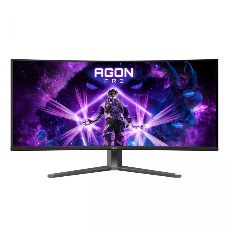 AOC AGON PRO AG346UCD arvutimonitor 86,4 cm (34 tolli) 3440 x 1440 pikslit Wide Quad HD QD-OLED must, hall