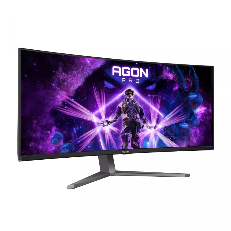 AOC AGON PRO AG346UCD arvutimonitor 86,4 cm (34 tolli) 3440 x 1440 pikslit Wide Quad HD QD-OLED must, hall