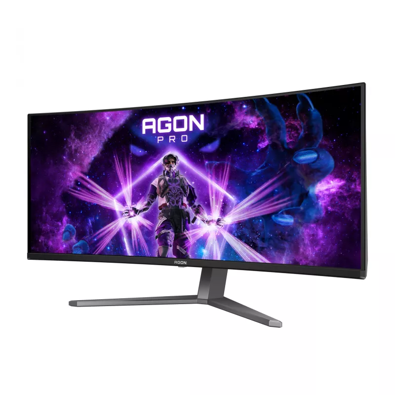 AOC AGON PRO AG346UCD arvutimonitor 86,4 cm (34 tolli) 3440 x 1440 pikslit Wide Quad HD QD-OLED must, hall