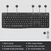 LOGITECH Mk295 Silent Wireless Combo Graphite Azerty Belgian
