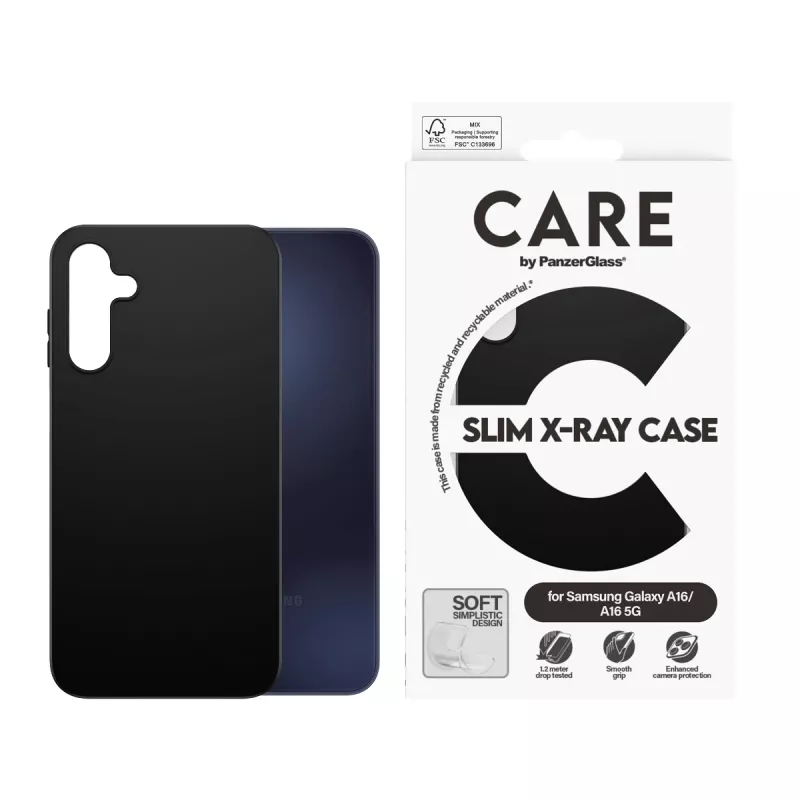 PanzerGlass CARE™ by ® ümbris Must Samsung Galaxy A16 4G | A16 5G