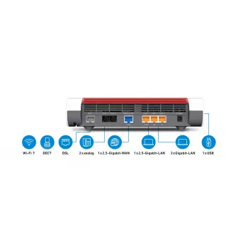 Traadita ruuter Box 7682 2,5 Gigabit Ethernet kaheriba (2,4 GHz / 5 GHz) Valge