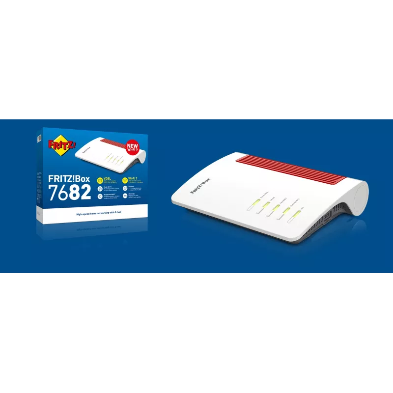 Traadita ruuter Box 7682 2,5 Gigabit Ethernet kaheriba (2,4 GHz / 5 GHz) Valge
