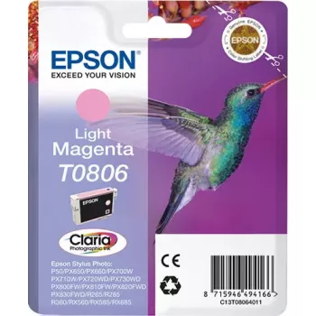 Epson Hummingbird üksikpakend hele magenta T0806 Claria fototint