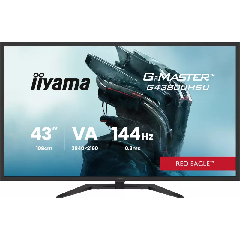 iiyama G-MASTER G4380UHSU-B2 arvutimonitor 108 cm (42,5 tolli) 3840 x 2160 pikslit 4K Ultra HD LED must