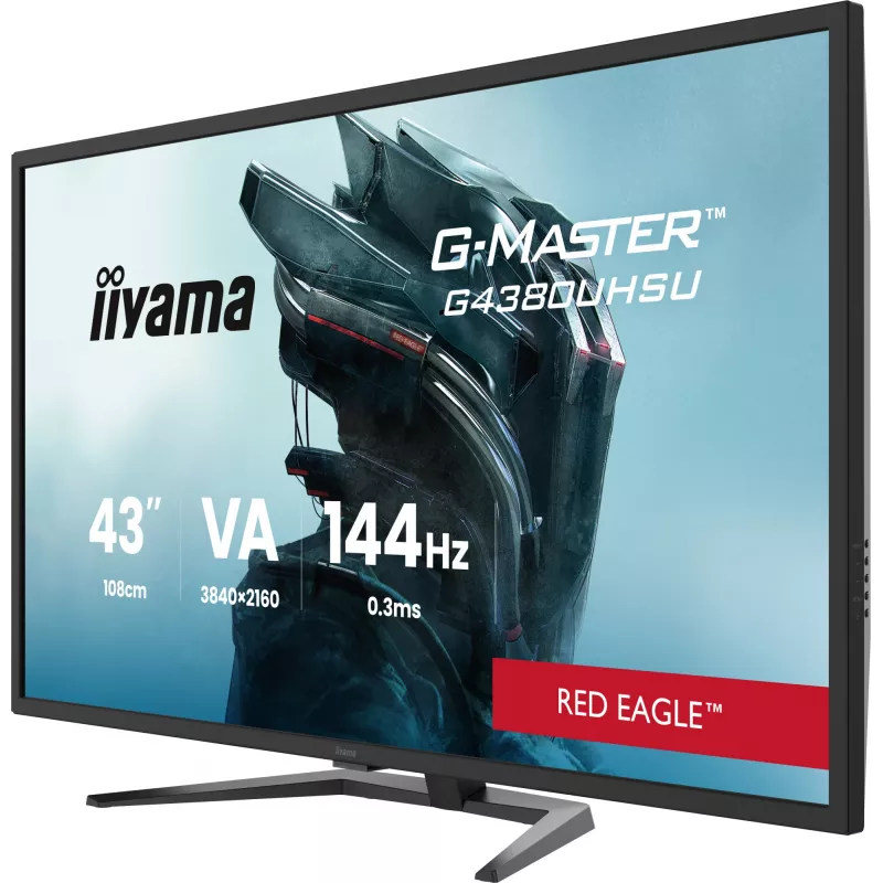 iiyama G-MASTER G4380UHSU-B2 arvutimonitor 108 cm (42,5 tolli) 3840 x 2160 pikslit 4K Ultra HD LED must