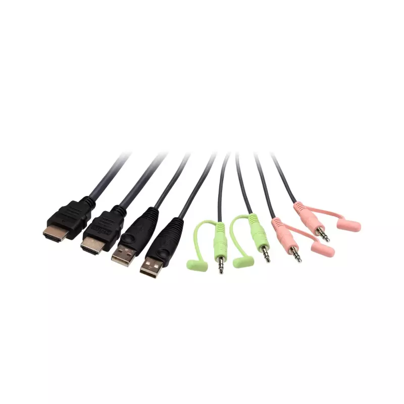ATEN 2-pordiline USB 4K HDMI kaabliga KVM-lüliti kaugportvalijaga