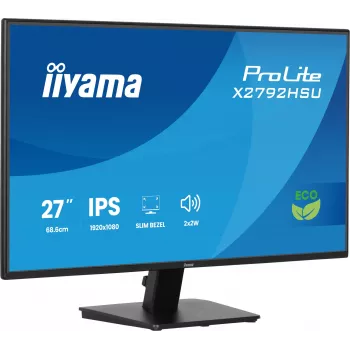 iiyama ProLite X2792HSU-B1 arvutimonitor 68,6 cm (27 tolli) 1920 x 1080 pikslit Full HD LED Must