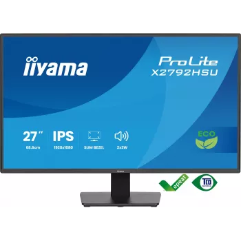 iiyama ProLite X2792HSU-B1 arvutimonitor 68,6 cm (27 tolli) 1920 x 1080 pikslit Full HD LED Must