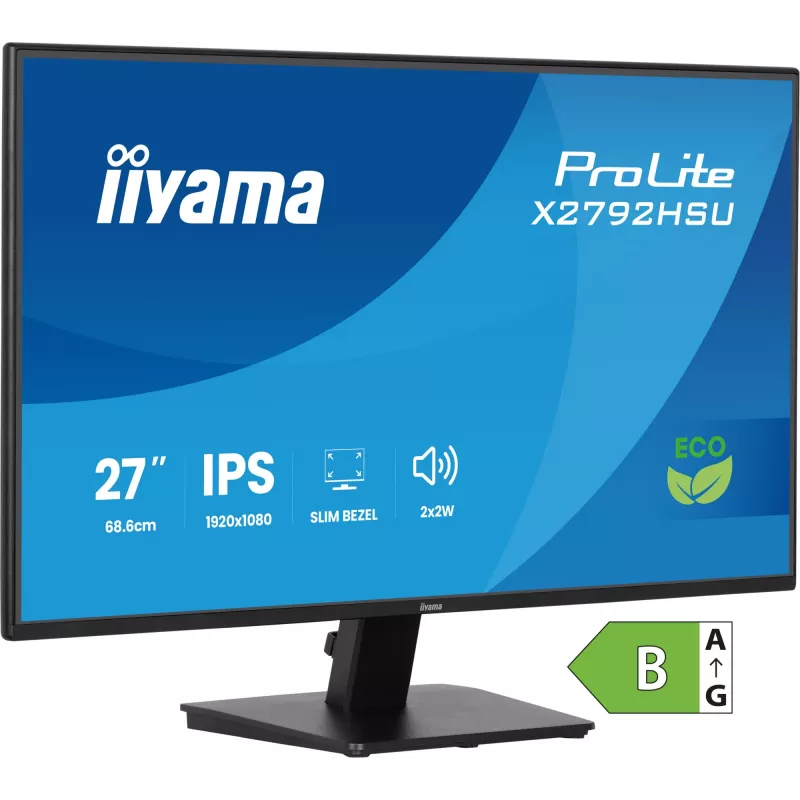 iiyama ProLite X2792HSU-B1 arvutimonitor 68,6 cm (27 tolli) 1920 x 1080 pikslit Full HD LED Must