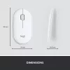 LOGITECH Õhuke juhtmevaba klaviatuuri ja hiire komplekt Mk470 - Valge - Azerty Prantsuse
