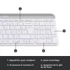 LOGITECH Õhuke juhtmevaba klaviatuuri ja hiire komplekt Mk470 - Valge - Azerty Prantsuse