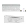 LOGITECH Õhuke juhtmevaba klaviatuuri ja hiire komplekt Mk470 - Valge - Azerty Prantsuse