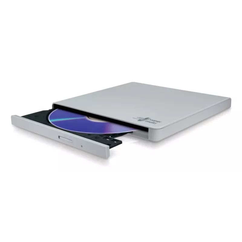 HITACHI-LG DATA STORAGE õhuke Portable DVD-writer - Gp57eb40 - USB 2.0 - Valge