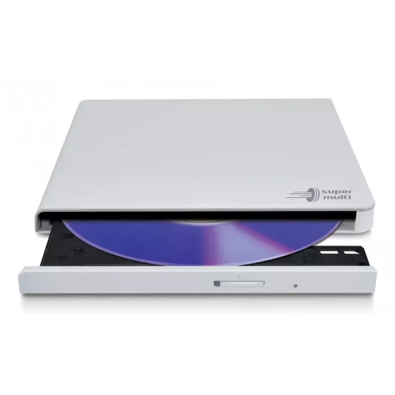 HITACHI-LG DATA STORAGE õhuke Portable DVD-writer - Gp57eb40 - USB 2.0 - Valge