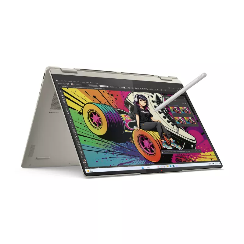 Lenovo Yoga 7 2-in-1 16AKP10 Copilot+ PC AMD Ryzen™ AI 7 350 Hybrid (2-in-1) 40,6 cm (16 tolli) Puutetundlik ekraan 2.8K 16 GB LPDDR5x-SDRAM 1 TB SSD Wi-Fi 7 (802.11be) Windows 11 Home German hall