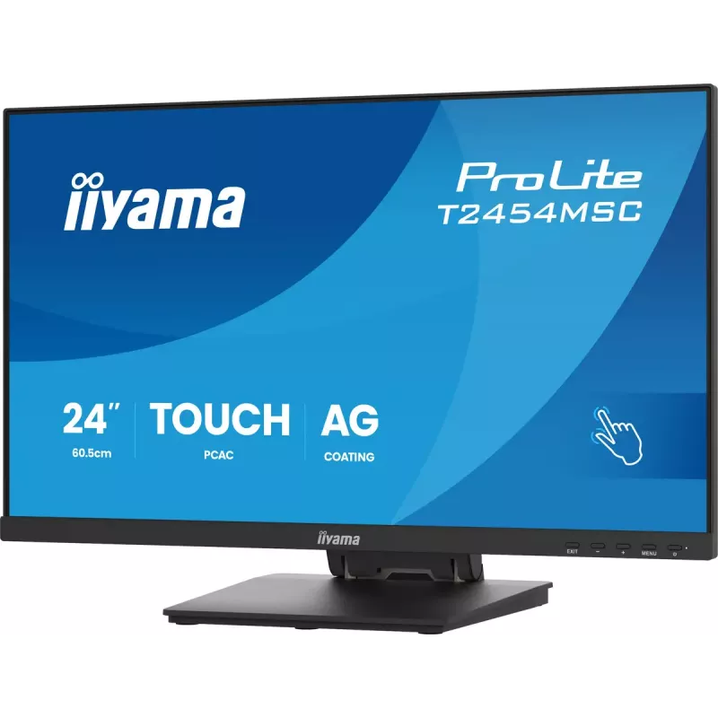 iiyama ProLite T2454MSC-B3AG arvutimonitor 60,5 cm (23,8 tolli) 1920 x 1080 pikslit Full HD LED puuteekraaniga mitme kasutaja jaoks must
