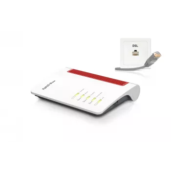 Box FRITZ 7530 traadita ruuter Gigabit Ethernet Kaheribaline (2,4 GHz / 5 GHz) Must, Punane, Valge