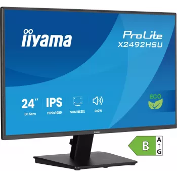 iiyama ProLite X2492HSU-B1 arvutimonitor 60,5 cm (23,8 tolli) 1920 x 1080 pikslit Full HD LED Must