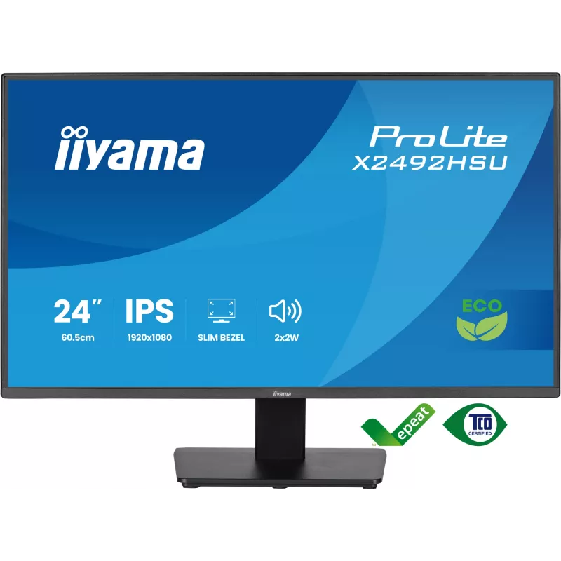 iiyama ProLite X2492HSU-B1 arvutimonitor 60,5 cm (23,8 tolli) 1920 x 1080 pikslit Full HD LED Must