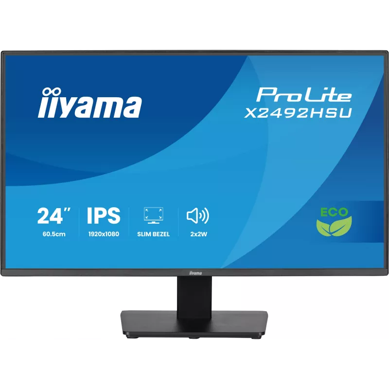 iiyama ProLite X2492HSU-B1 arvutimonitor 60,5 cm (23,8 tolli) 1920 x 1080 pikslit Full HD LED Must