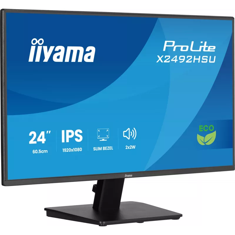 iiyama ProLite X2492HSU-B1 arvutimonitor 60,5 cm (23,8 tolli) 1920 x 1080 pikslit Full HD LED Must