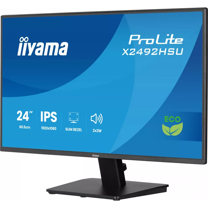 iiyama ProLite X2492HSU-B1 arvutimonitor 60,5 cm (23,8 tolli) 1920 x 1080 pikslit Full HD LED Must