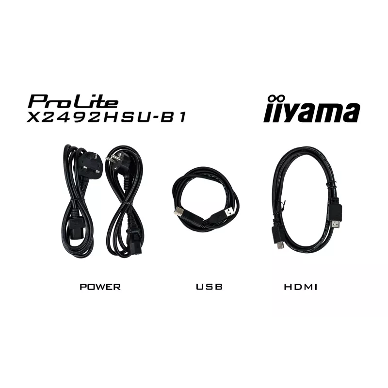 iiyama ProLite X2492HSU-B1 arvutimonitor 60,5 cm (23,8 tolli) 1920 x 1080 pikslit Full HD LED Must