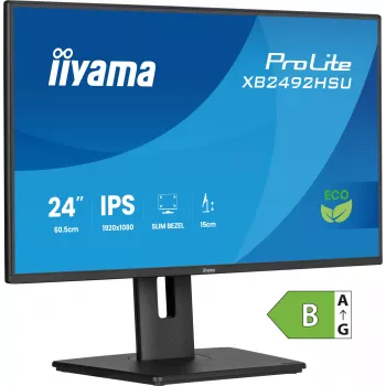 iiyama ProLite XB2492HSU-B1 arvutimonitor 60,5 cm (23,8 tolli) 1920 x 1080 pikslit Full HD LED Must