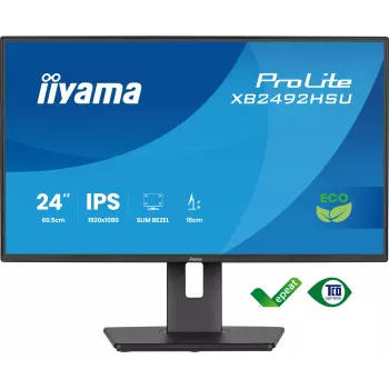 iiyama ProLite XB2492HSU-B1 arvutimonitor 60,5 cm (23,8 tolli) 1920 x 1080 pikslit Full HD LED Must