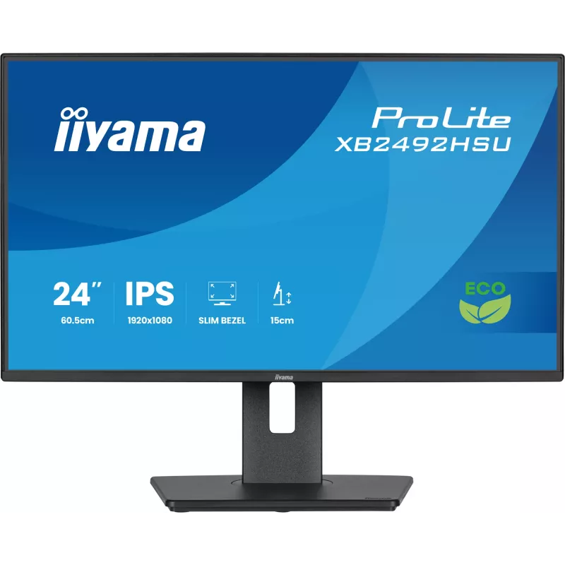 iiyama ProLite XB2492HSU-B1 arvutimonitor 60,5 cm (23,8 tolli) 1920 x 1080 pikslit Full HD LED Must