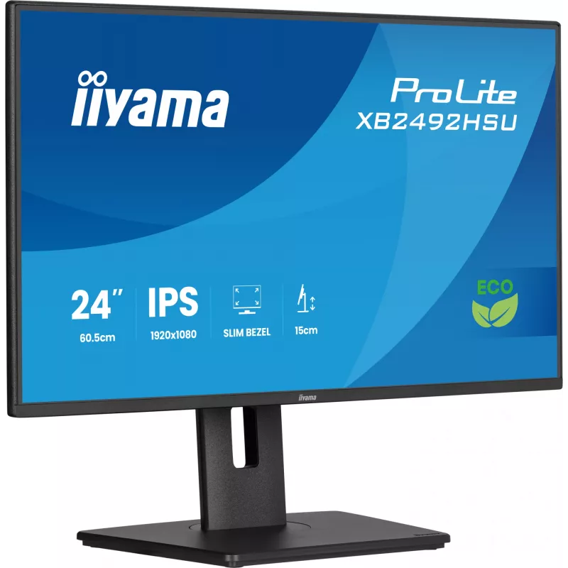 iiyama ProLite XB2492HSU-B1 arvutimonitor 60,5 cm (23,8 tolli) 1920 x 1080 pikslit Full HD LED Must