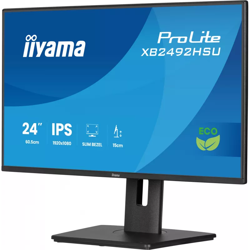 iiyama ProLite XB2492HSU-B1 arvutimonitor 60,5 cm (23,8 tolli) 1920 x 1080 pikslit Full HD LED Must