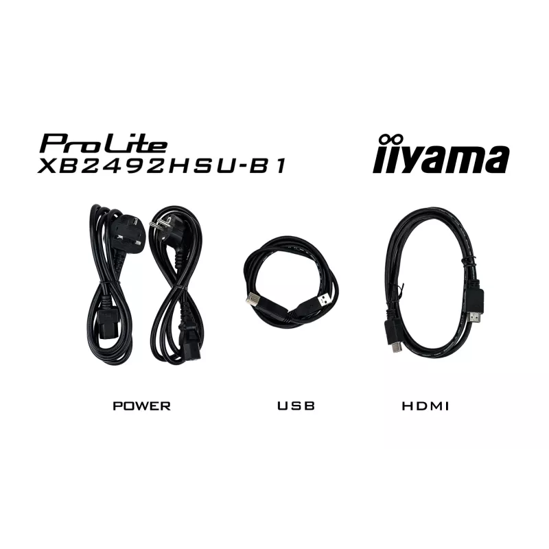 iiyama ProLite XB2492HSU-B1 arvutimonitor 60,5 cm (23,8 tolli) 1920 x 1080 pikslit Full HD LED Must