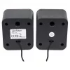 Manhattan 2600 Series Speaker System, Small Size, Big Sound, Two Speakers, Stereo, USB power, Output: 2x 3W, 3.5mm plug for sound, In-Line volume control, kaabel 0.9m, Must, Three Year Warranty