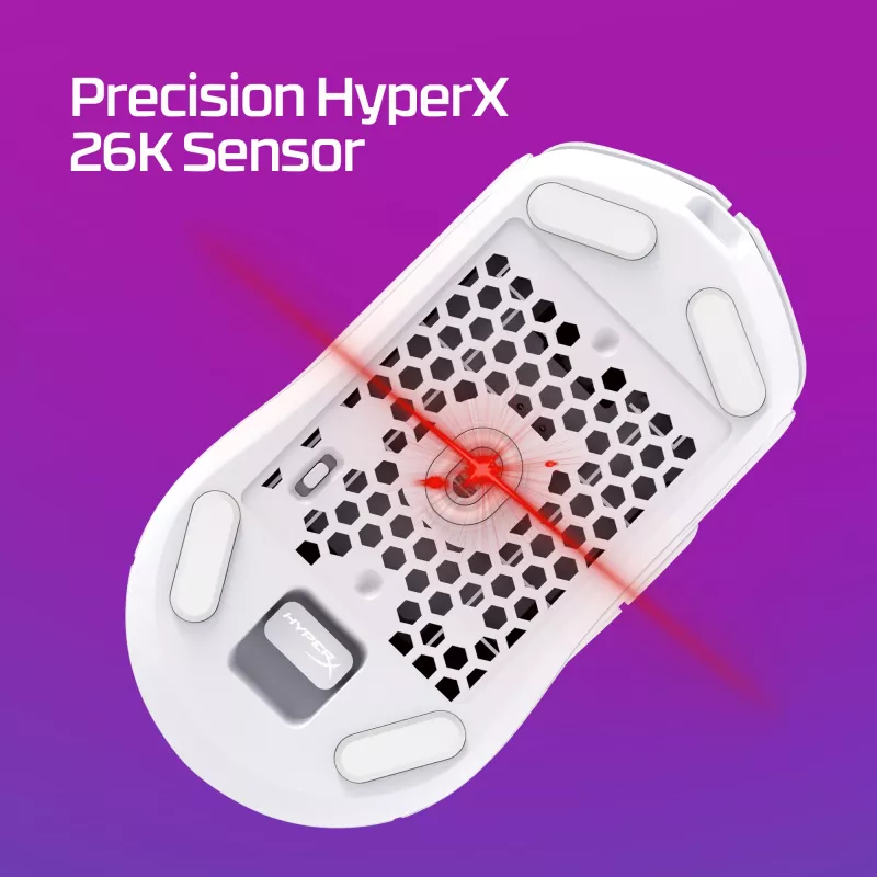 HyperX Pulsefire Haste 2 – juhtmevaba mänguhiir (valge)