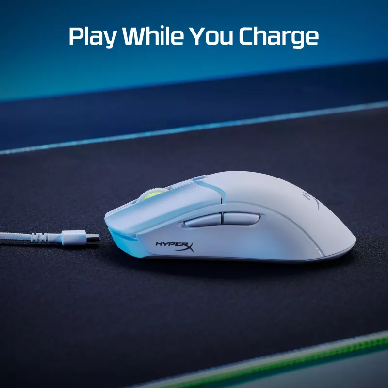 HyperX Pulsefire Haste 2 – juhtmevaba mänguhiir (valge)