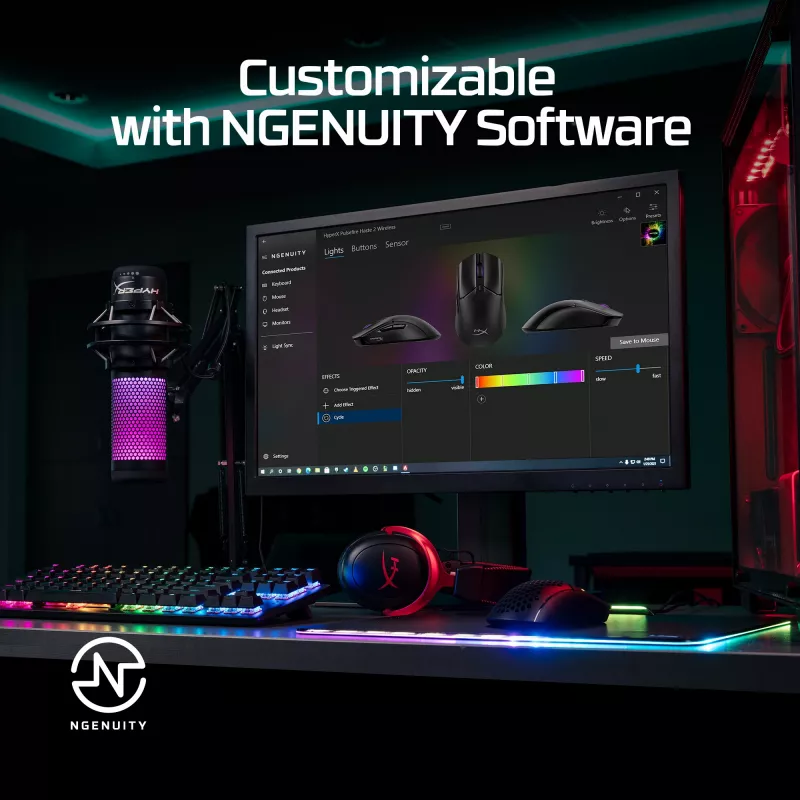 HyperX Pulsefire Haste 2 – juhtmevaba mänguhiir (valge)