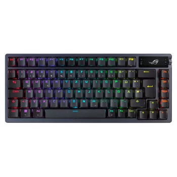 ASUS ROG Azoth klaviatuur Gaming USB + RF juhtmevaba + Bluetooth QWERTY Must