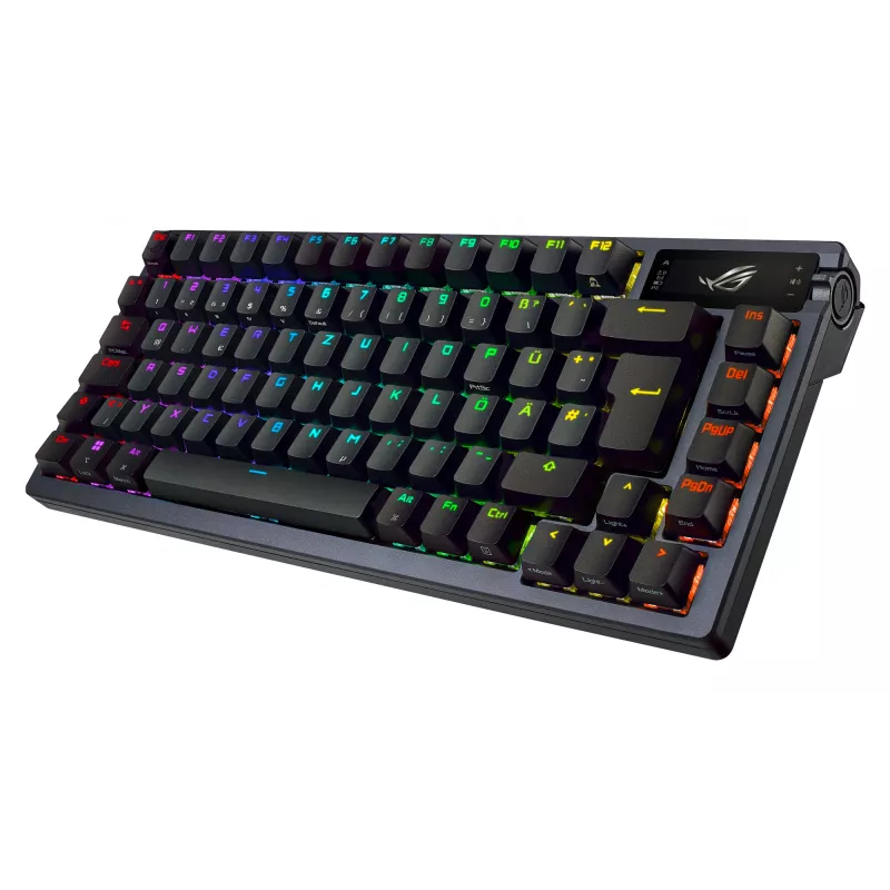 ASUS ROG Azoth klaviatuur Gaming USB + RF juhtmevaba + Bluetooth QWERTY Must