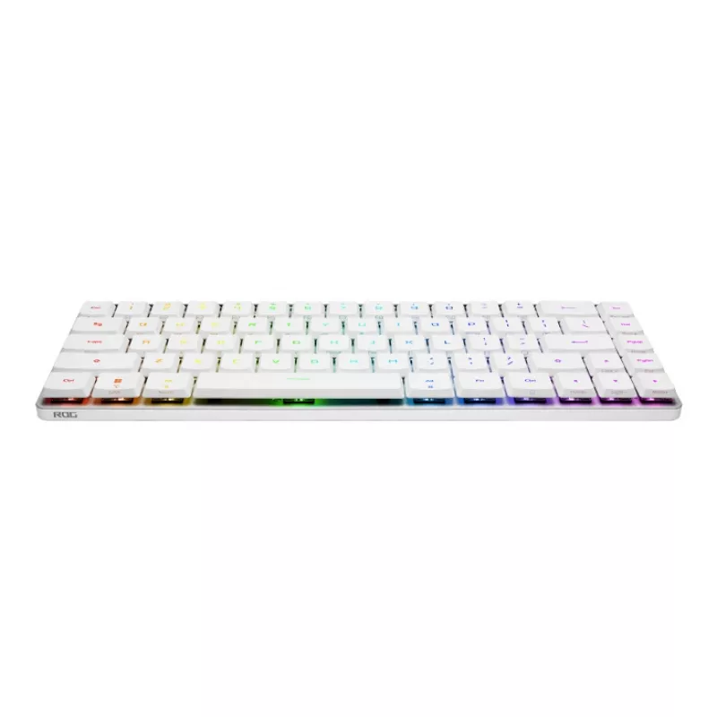 ASUS ROG Falchion RX Low Profile klaviatuur Mängimine USB + RF traadita + Bluetooth QWERTZ Valge