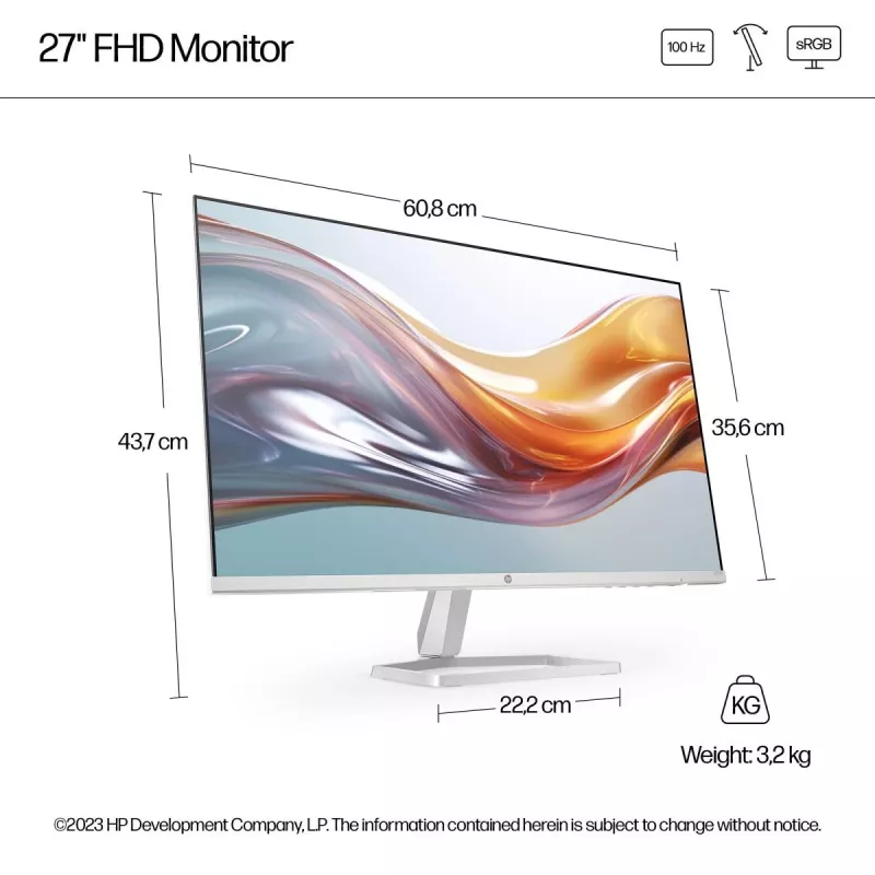 HP lauamonitor - Series 5 527sw - 27 tolli - 1920x1080 (FHD) - IPS