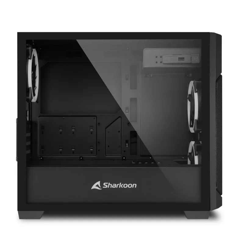 SHARKOON Torni korpus - V1000 RGB Mikrotorn, must