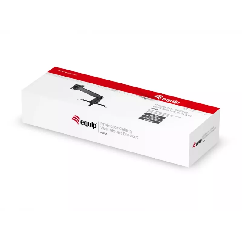 Equip projektori lae-seinakinnitusklamber, must, sein, 20 kg, must, teras, -8 - 8°, -15 - 15°
